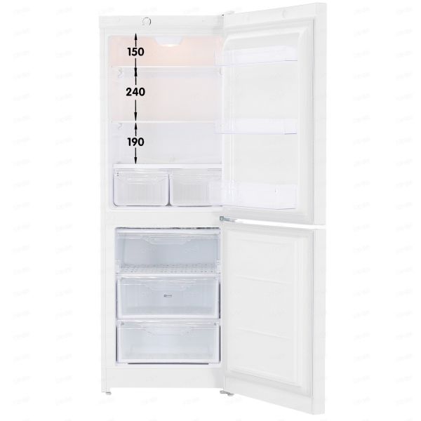 Refrigerator with freezer Indesit DS 316 W white