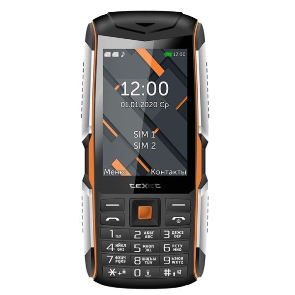 Cell phone teXet TM-D426 black/orange