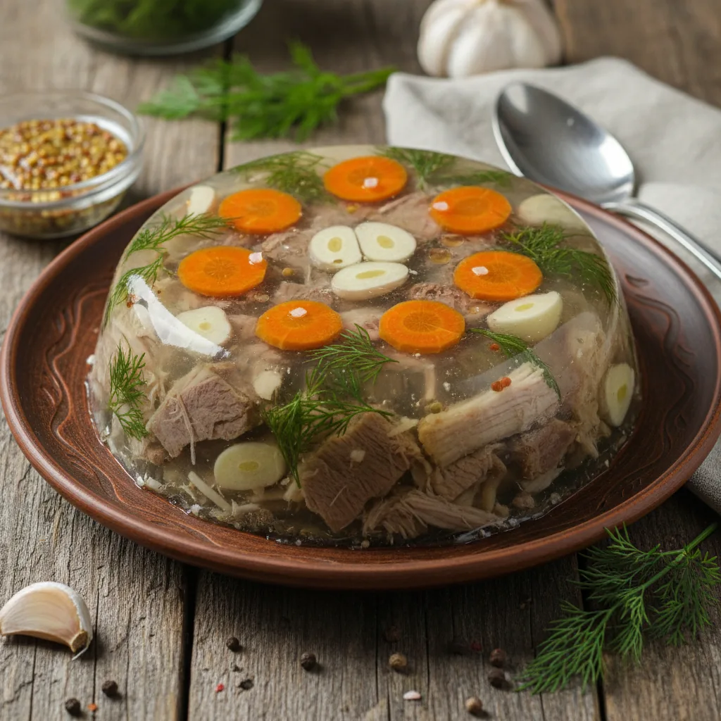 Холодец из свинины и говядины — классический рецепт