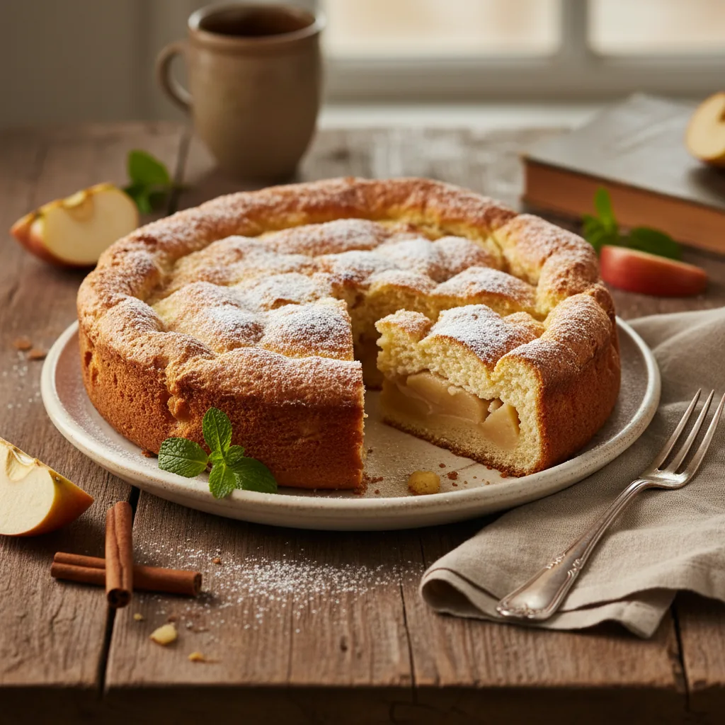 Шарлотка с яблоками — пышный классический рецепт