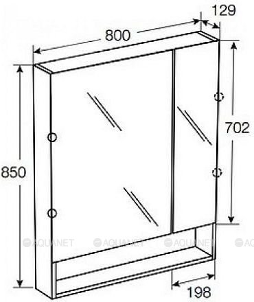 ZERKALO_SHKAF_ROCA_GAP_80_ZRU9302750_BELYY_MONTAZHNAYA_SKHEMA_1