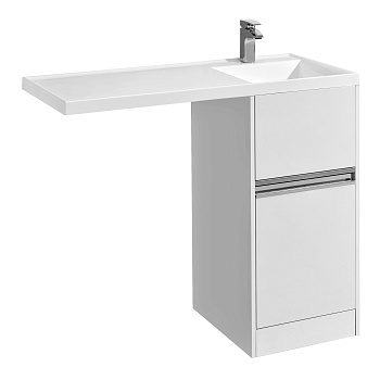 Тумба под раковину напольная Акватон Лондри. 420 мм, белый