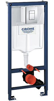 Инсталляция Grohe Rapid SL с накладной клавишей Skate Cosmopolitan (квадратная) 38772001