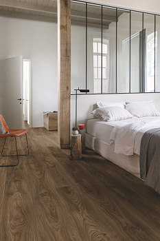 Плитка ПВХ Quick-Step Balance Click BACL40027 Дуб коттедж темно-коричневый (2,105 м.кв/уп)