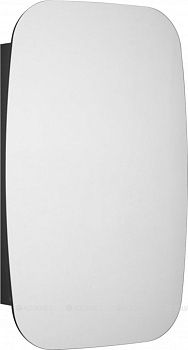 Зеркальный шкаф АКВАТОН СОХО 60, дуб веллингтон/графит софт