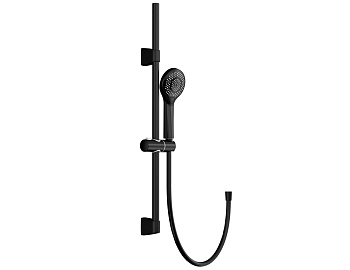 Душевой гарнитур Cersanit NENO, 3 режима, шланг 200 PVC, черный (стойка, шланг, лейка)
