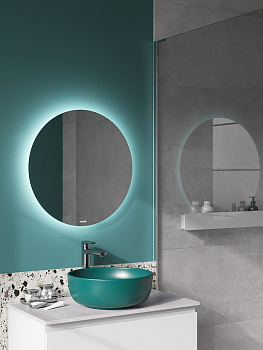 Зеркало с подсветкой круглое Cersanite ECLIPSE 80х80