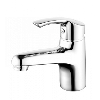 Смеситель для умывальника с монолитным изливом Lemark Plus Strike, LM1130C, хром