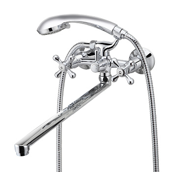 Смеситель универ.,с плоск.повор.изливом 300мм, Lemark Promotion LM6048C,хром