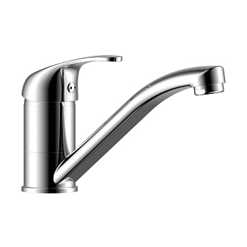 Смеситель для кухни Rossinka одноручный(35мм) с поворотным излив.,150мм, Y35-22,хром