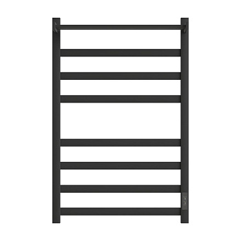 Полотенцесушитель электрический Point Меркурий PN83858PB П7 с полкой, 500x800, диммер справа, черный