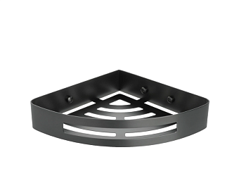 Полка угловая одноэтажная Fixsen Hotel, графит