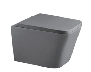 Унитаз подвесной HOME безободковый, сиденье микролифт, графит матовый IOTR2216-U10