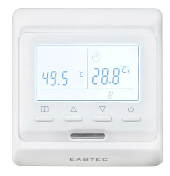 Терморегулятор EASTEC E 51.716 (3.5 кВт) электронный, програм, встр, два датчика температуры - встро