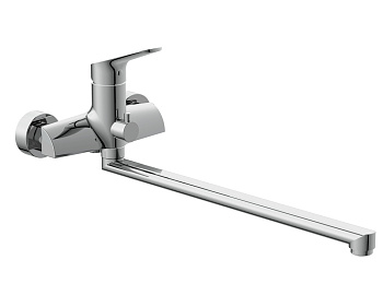 Смеситель для ванны Cersanit FLAVIS с длинным изливом однорычажный, хром