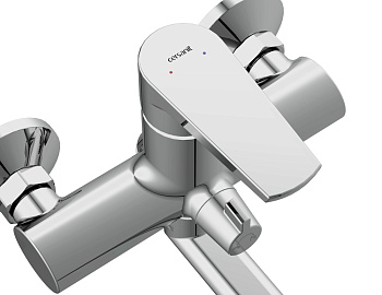 Смеситель для ванны Cersanit MODOU с длинным изливом однорычажный, хром