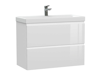 Тумба Cersanit под раковину подвесная MODUO SLIM 80, белая