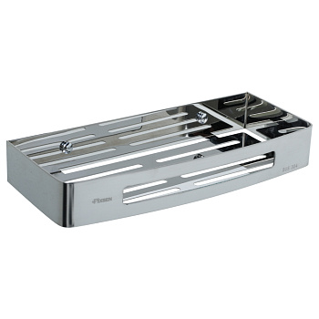 Полка прямоугольная одноэтажная Fixsen Hotel, хром