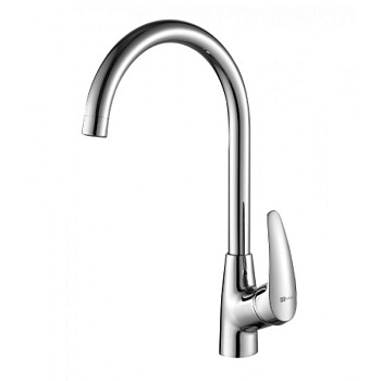 Смеситель для кухни,с высоким поворотным изливом,Lemark Linara LM0405C, хром 