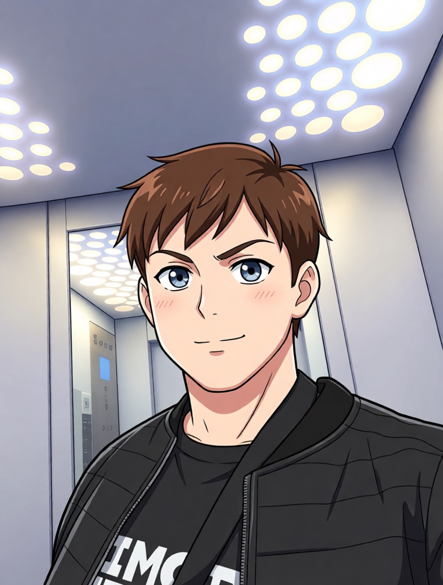 Animation girl and boy.