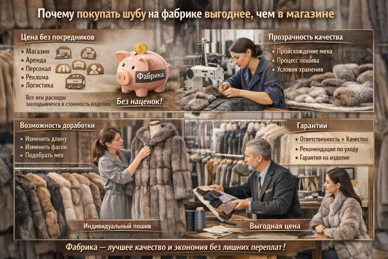 Фото Почему покупать шубу на фабрике выгоднее, чем в магазине - 1