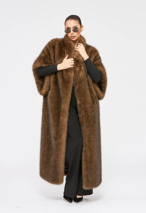 Фото Жилет из эко соболя - 2