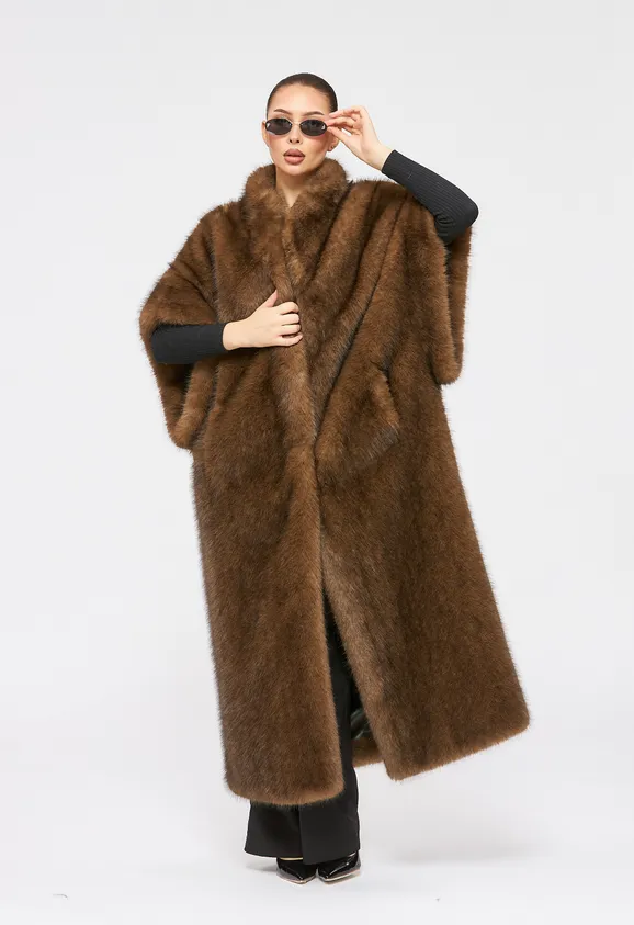 Фото Жилет из эко соболя - 5