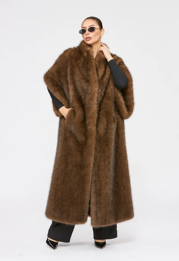 Фото Жилет из эко соболя - 8