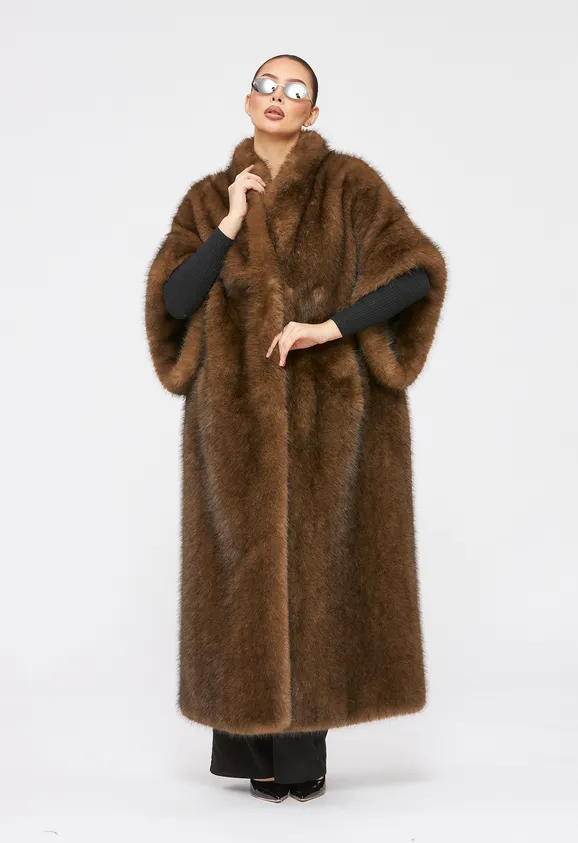 Фото Жилет из эко соболя - 1