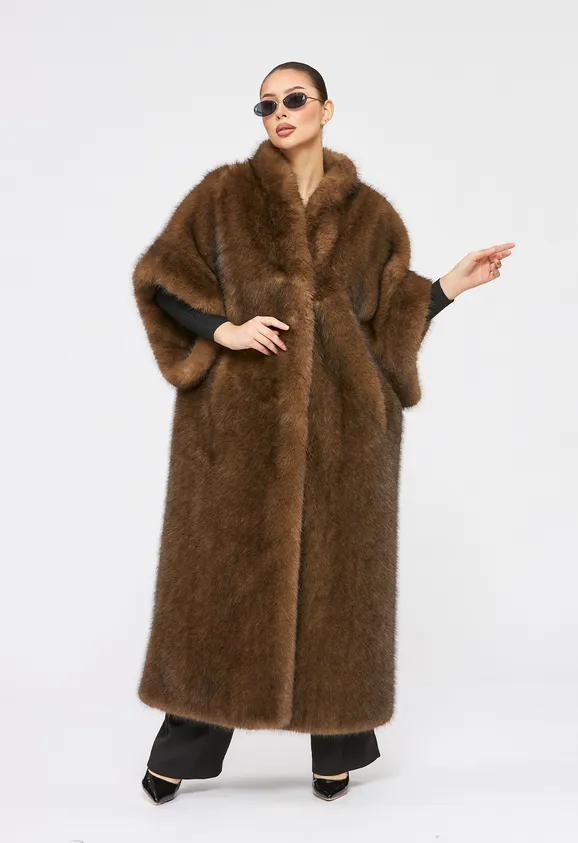 Фото Жилет из эко соболя - 6