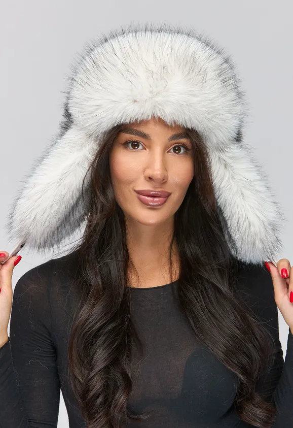 Фото Ушанка Белый Мрамор - 2