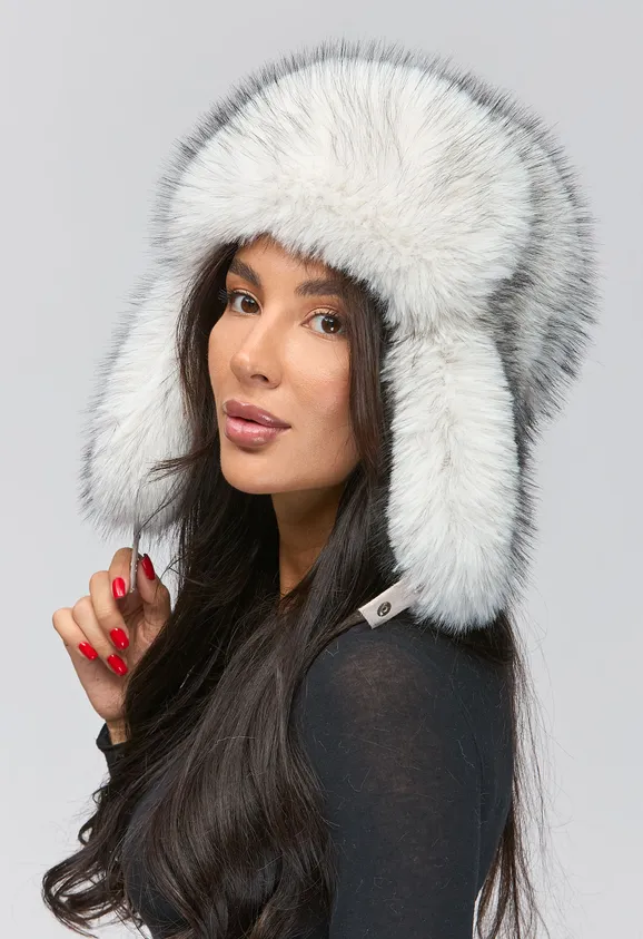 Фото Ушанка Белый Мрамор - 5