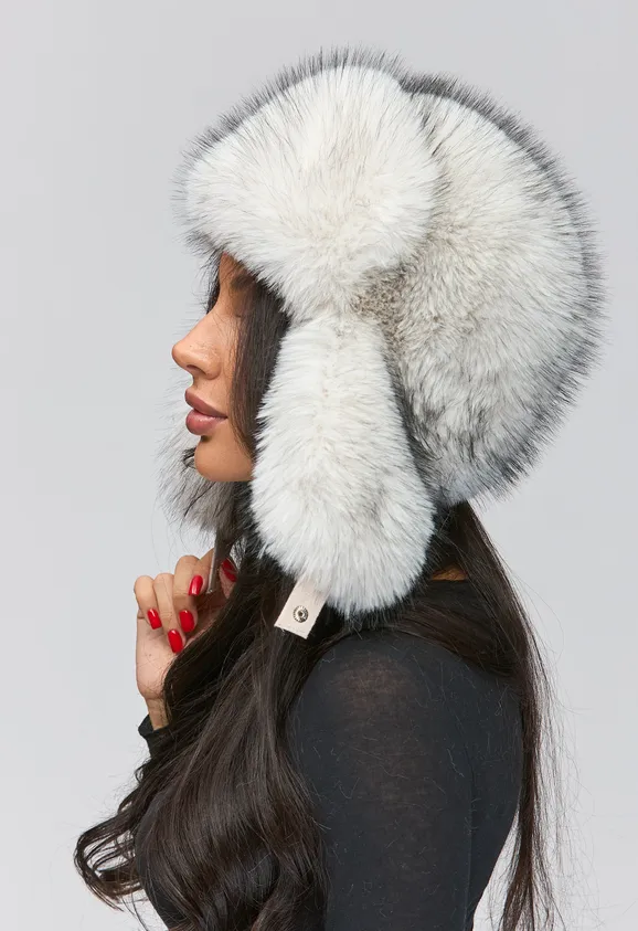 Фото Ушанка Белый Мрамор - 4