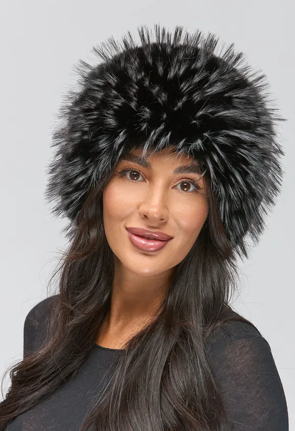 Фото Кубанка Шарик Черно-Белые Перья - 6