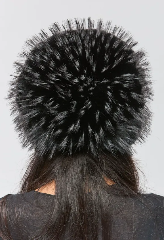 Фото Кубанка Шарик Черно-Белые Перья - 5
