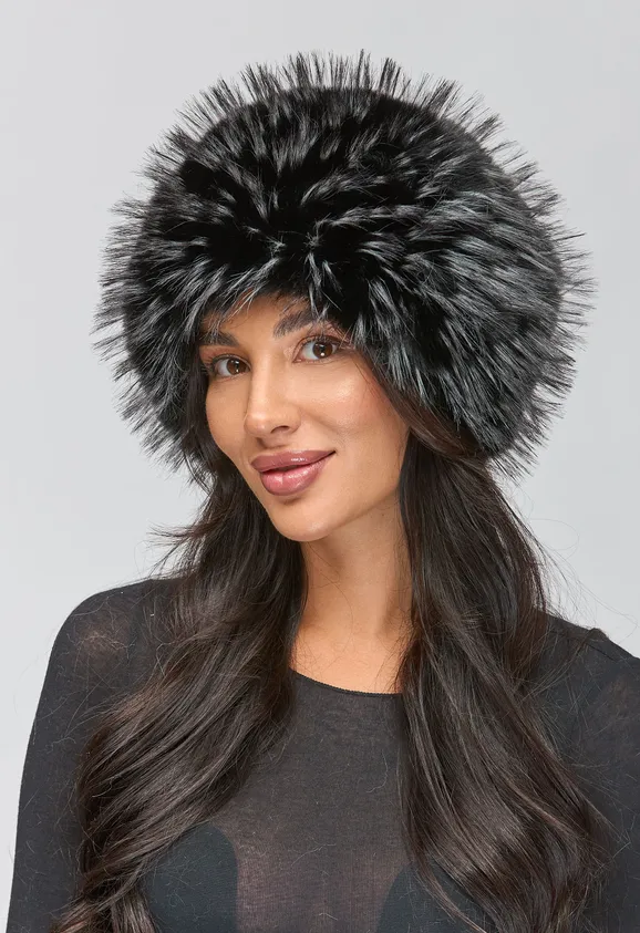 Фото Кубанка Шарик Черно-Белые Перья - 2