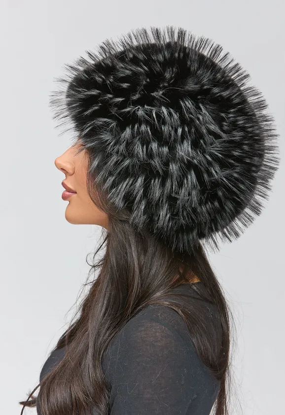 Фото Кубанка Шарик Черно-Белые Перья - 4