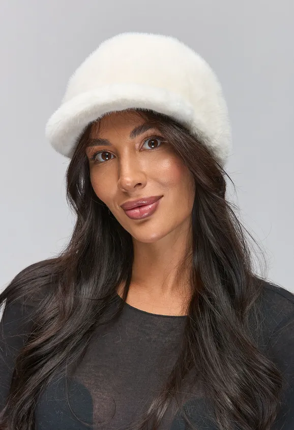 Фото Кепка Эко Норка Белый - 1