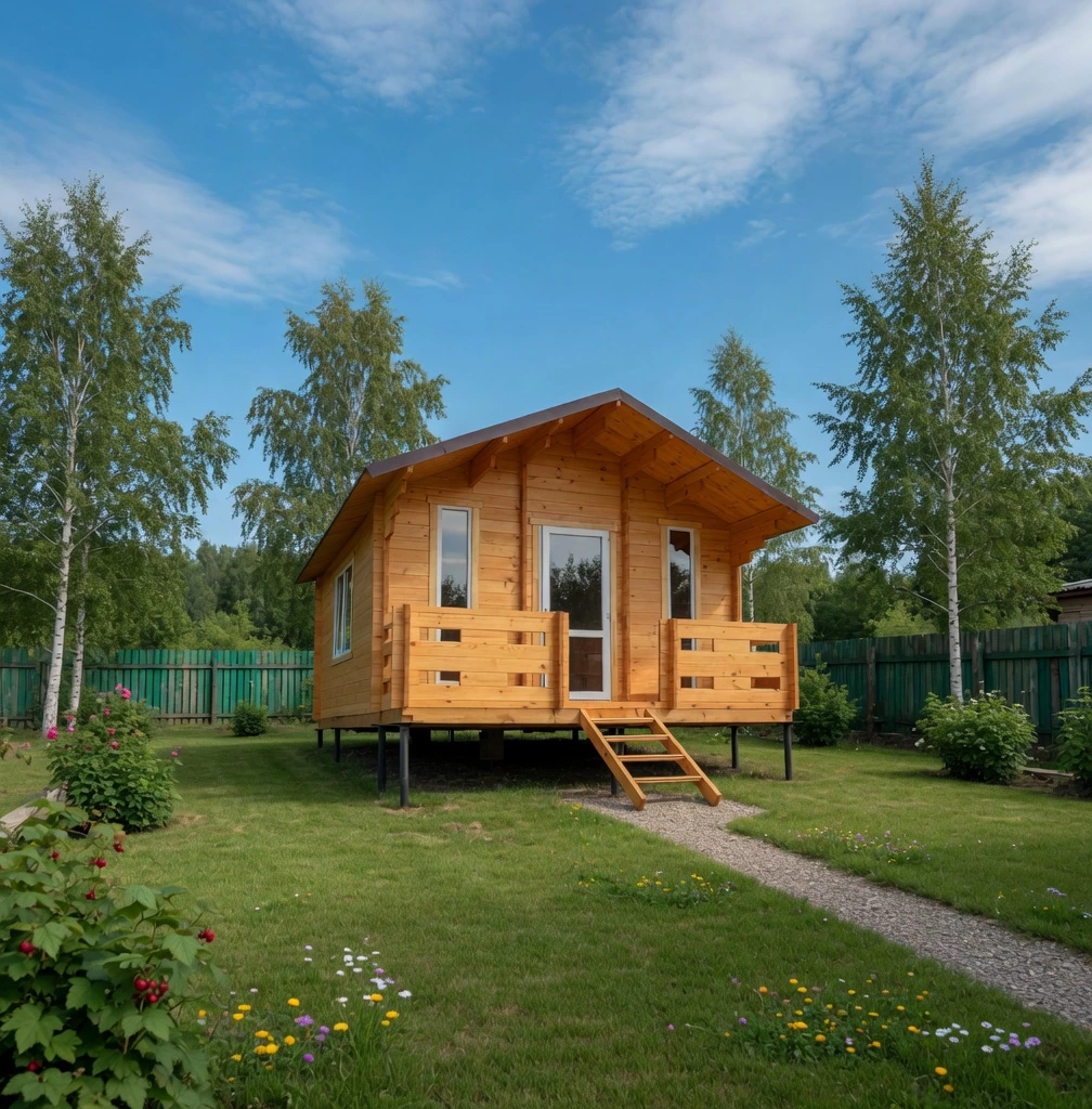 Дом мини-брус «Престиж-2», 4,5×6 м.