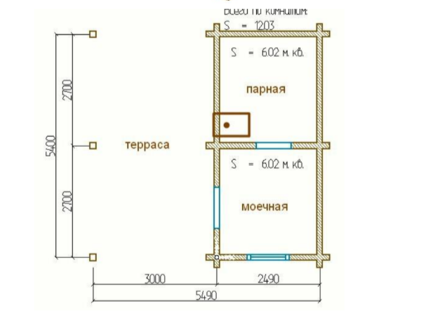 Баня из профилированного бруса «Оптимально просто»
