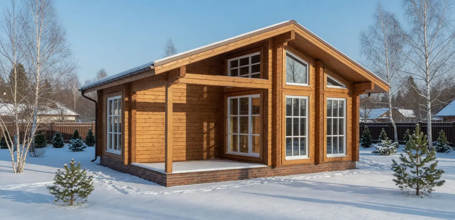 Дом из профилированного бруса «Утренний рассвет», 7×6,5 м