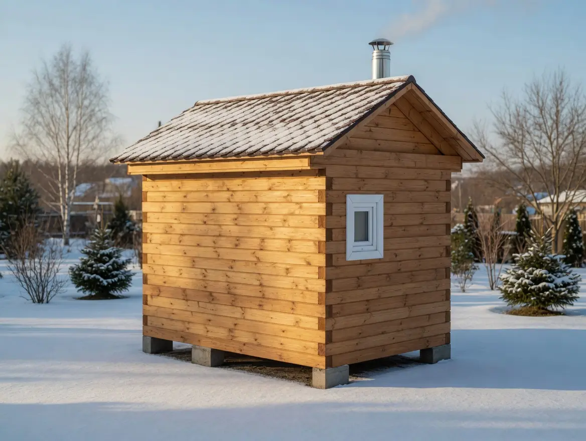 Баня из строганного бруса 2×3 м