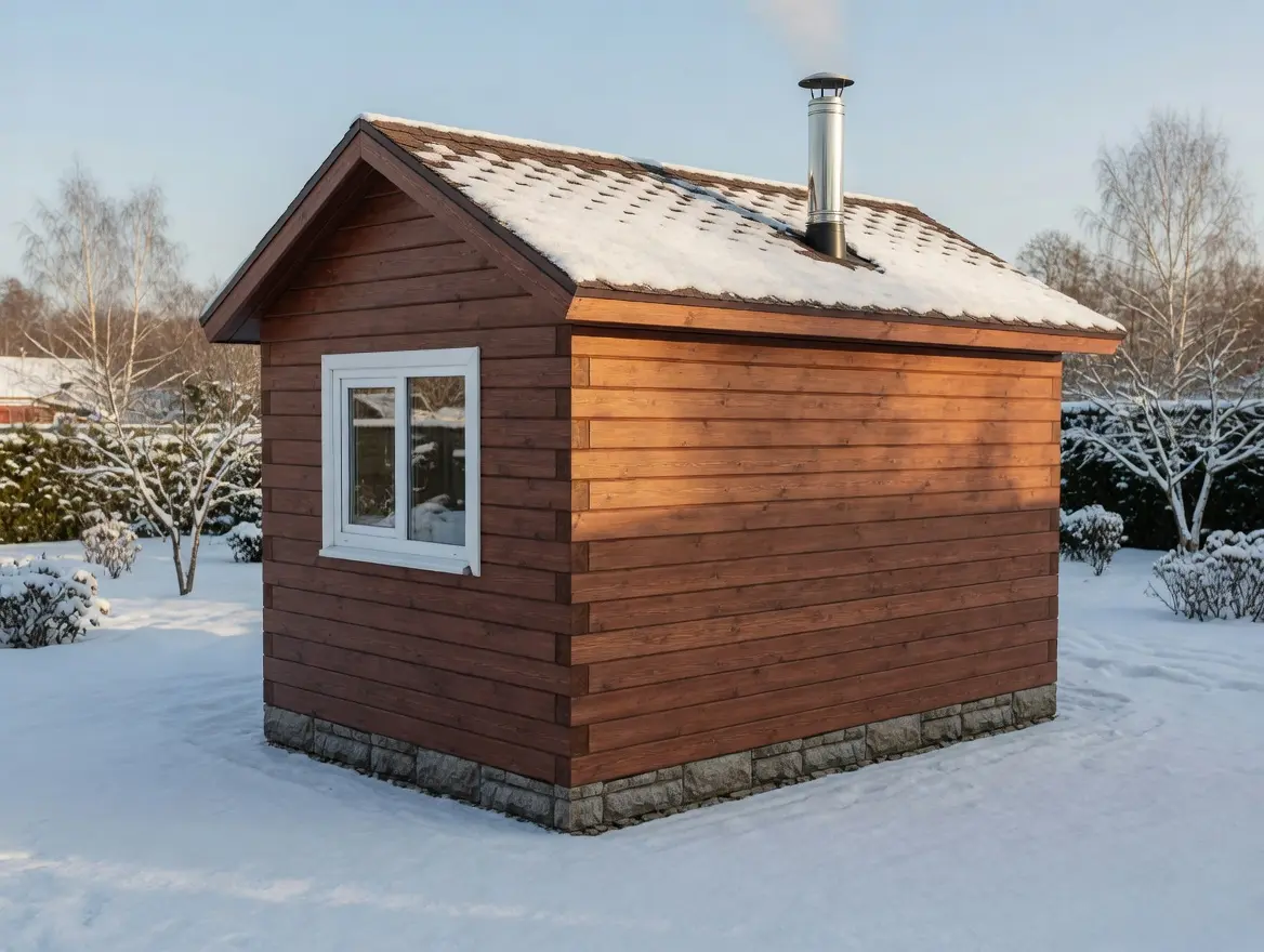 Баня из строганного бруса 2,5×4 м