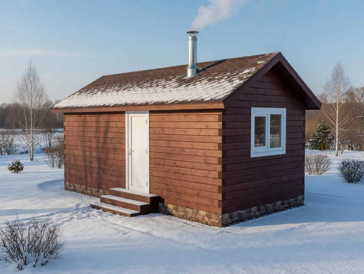 Баня из строганного бруса 3×6 м
