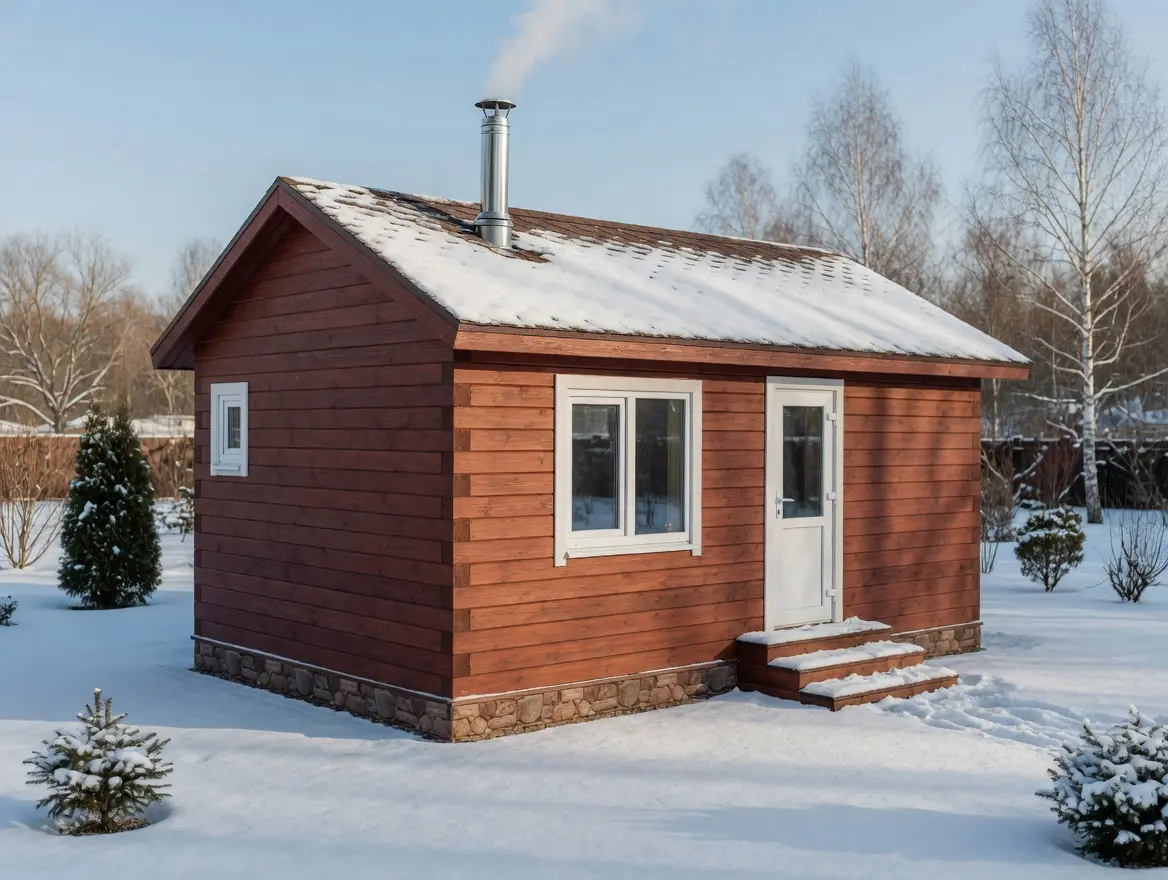 Баня из строганного бруса 3×6 м