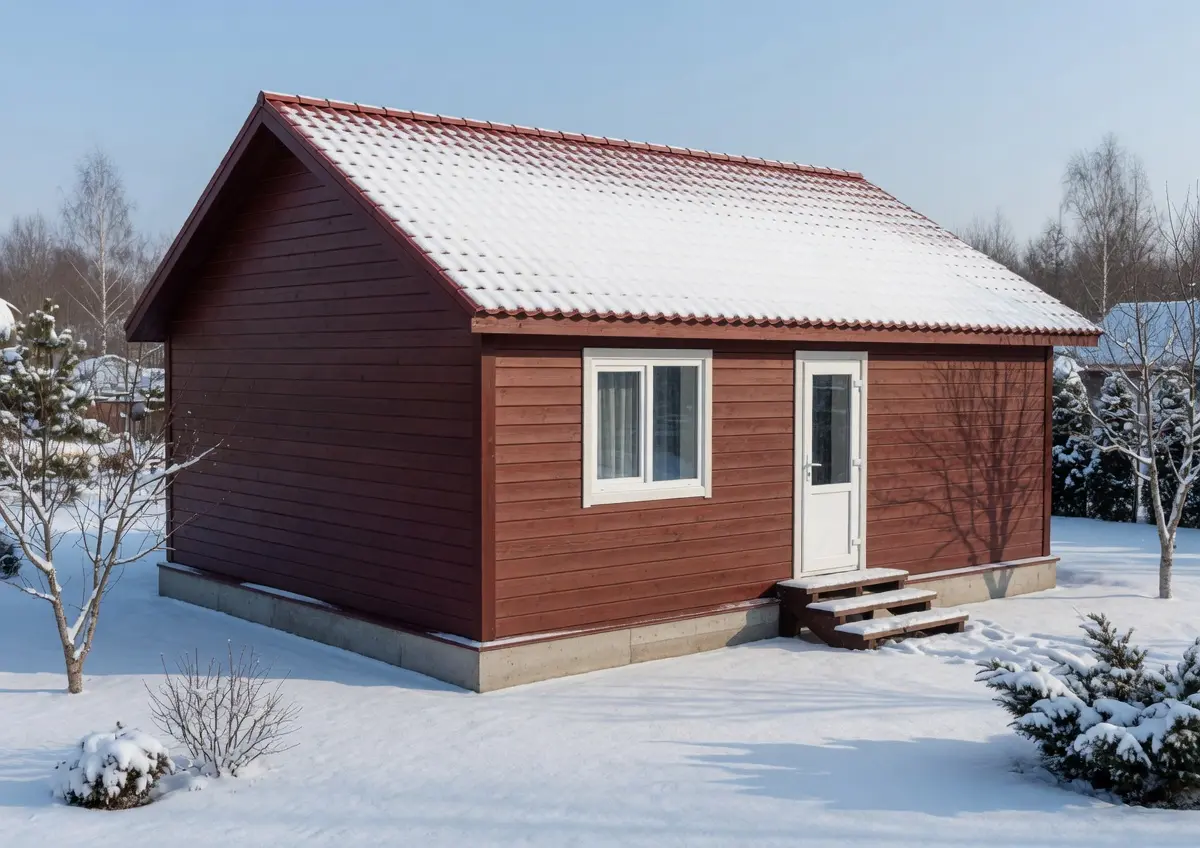 Дом из строганного бруса 6×8 м