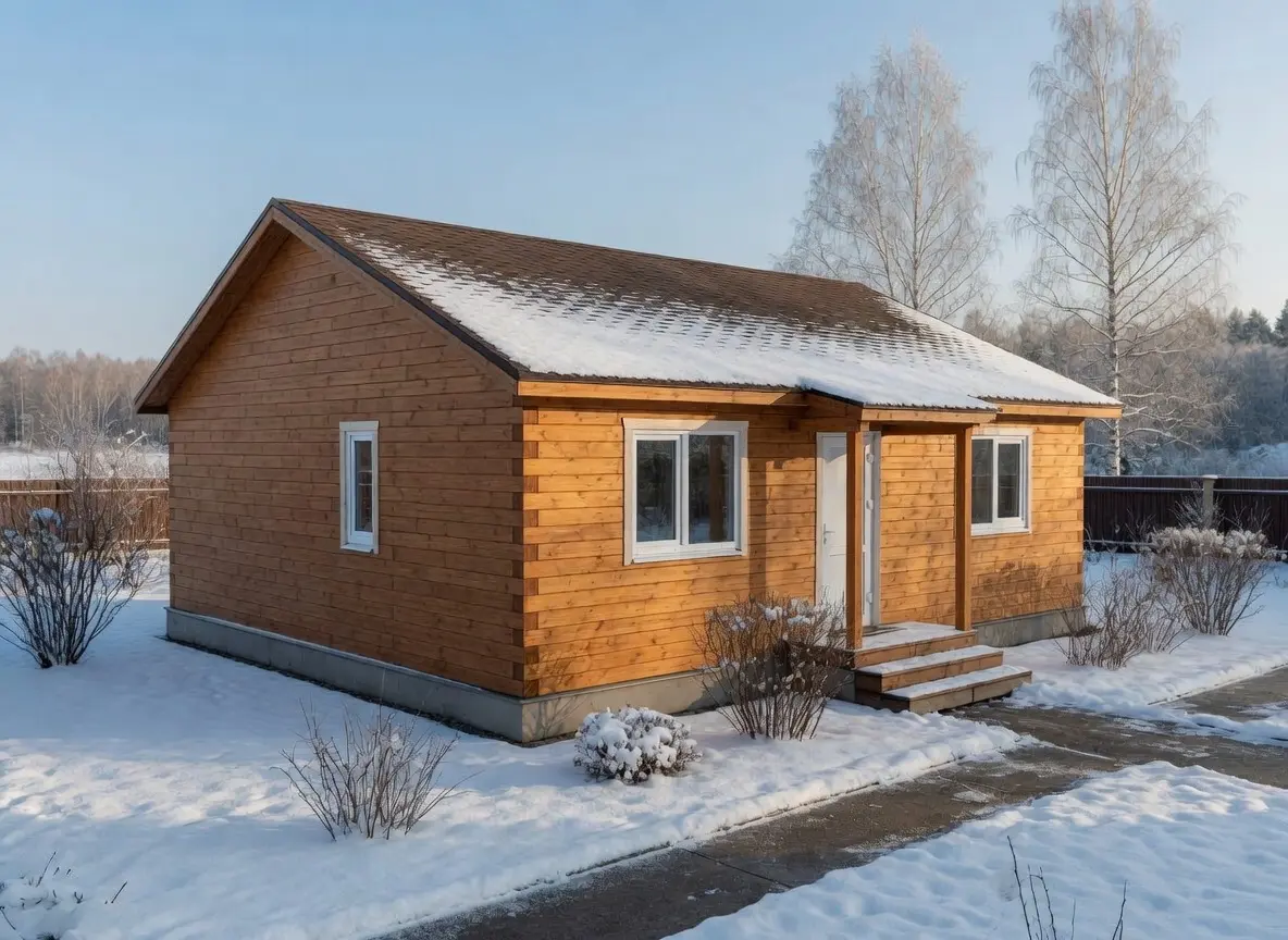 Дом из строганного бруса 8×10 м
