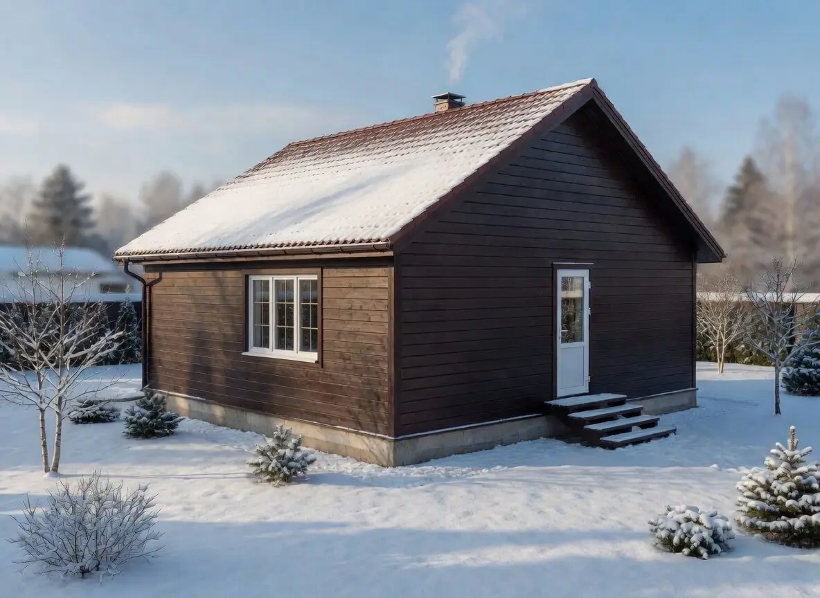 Дом из строганного бруса 8×8 м