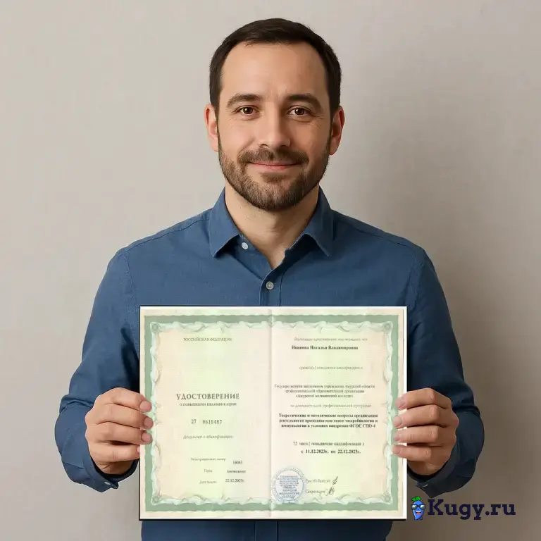 Удостоверения, Повышение квалификации, Курсы