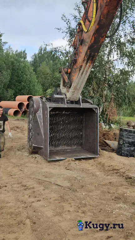Просеивающий ковш на экскаватор